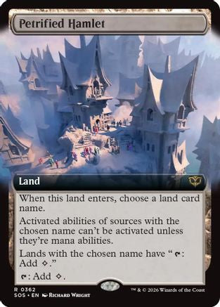 Petrified Hamlet (Extended Art) (SOS-362) [Secrets of Strixhaven] Foil