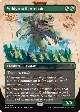 Wildgrowth Archaic (Borderless) (SOS-297) [Secrets of Strixhaven]
