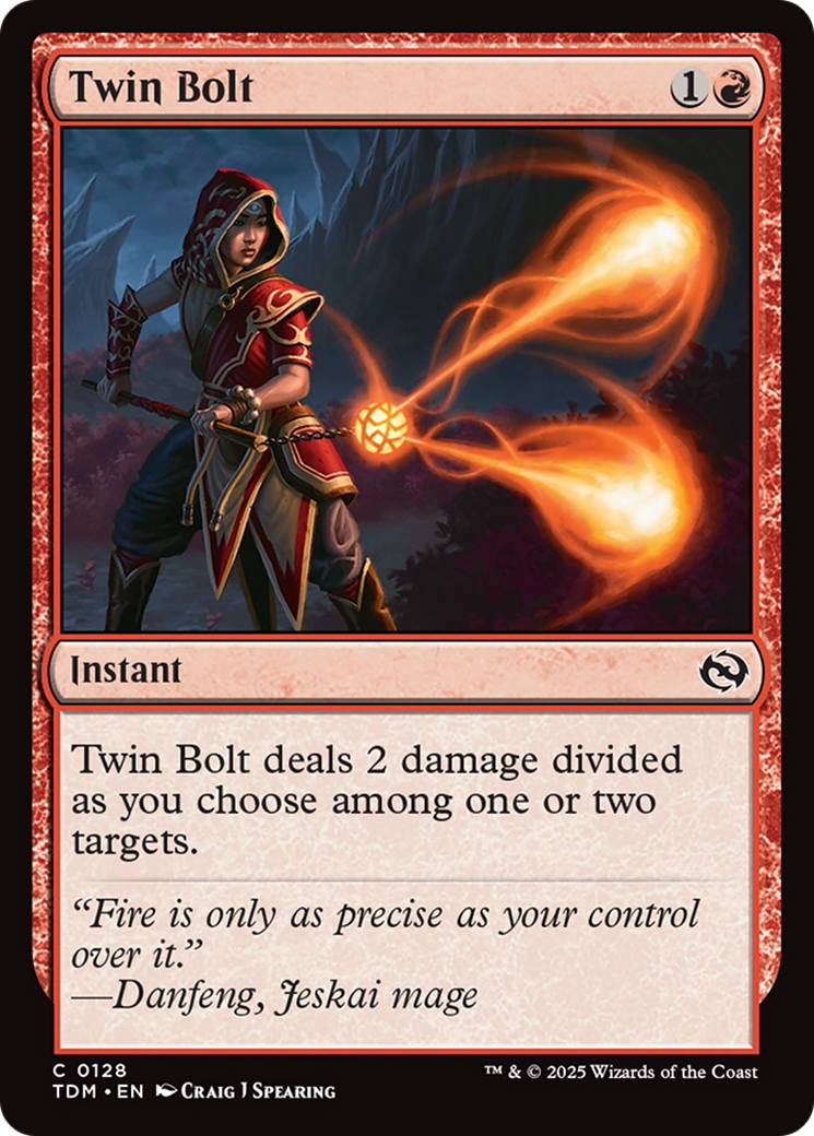 Twin Bolt (TDM-128) [Tarkir: Dragonstorm]