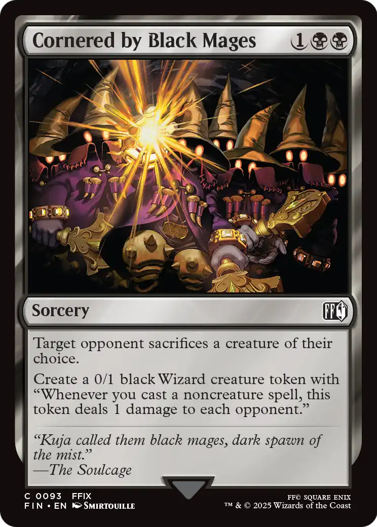 Cornered by Black Mages (FIN-093) [FINAL FANTASY] Foil