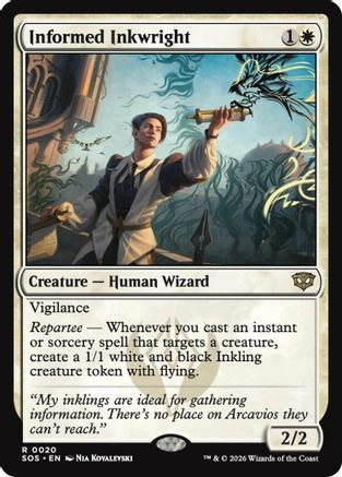 Informed Inkwright (SOS-020) [Secrets of Strixhaven] Foil