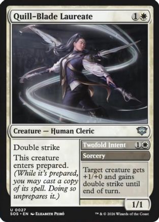 Quill-Blade Laureate (SOS-027) [Secrets of Strixhaven] Foil