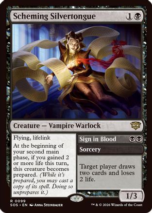 Scheming Silvertongue (SOS-099) [Secrets of Strixhaven]