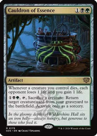 Cauldron of Essence (SOS-179) [Secrets of Strixhaven] Foil