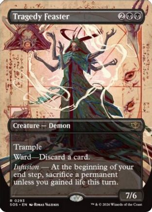 Tragedy Feaster (Borderless) (SOS-293) [Secrets of Strixhaven] Foil