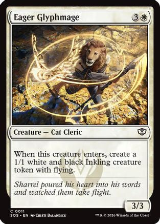 Eager Glyphmage (SOS-011) [Secrets of Strixhaven] Foil
