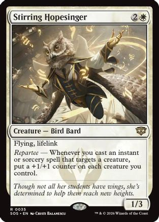 Stirring Hopesinger (SOS-035) [Secrets of Strixhaven] Foil