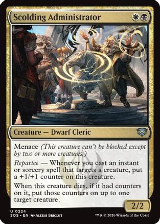 Scolding Administrator (SOS-224) [Secrets of Strixhaven] Foil