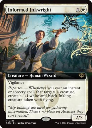 Informed Inkwright (Extended Art) (SOS-311) [Secrets of Strixhaven]