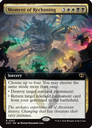 Moment of Reckoning (Extended Art) (SOS-353) [Secrets of Strixhaven]