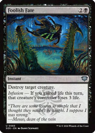 Foolish Fate (SOS-083) [Secrets of Strixhaven] Foil