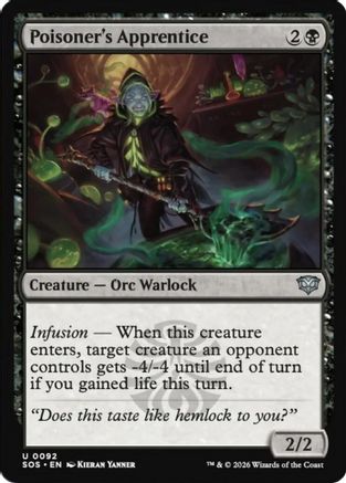 Poisoner's Apprentice (SOS-092) [Secrets of Strixhaven]