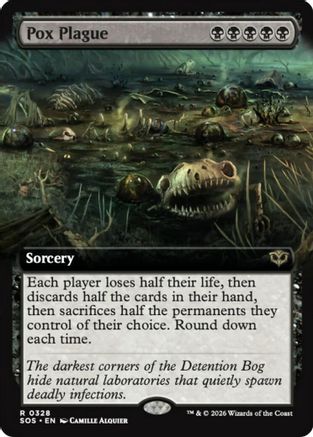 Pox Plague (Extended Art) (SOS-328) [Secrets of Strixhaven]