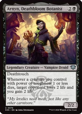 Arnyn, Deathbloom Botanist (SOS-074) [Secrets of Strixhaven]