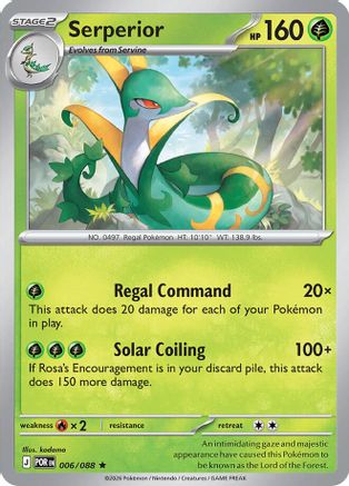 Serperior (Non-Holo) (006/088) [Deck Exclusives] - Rare