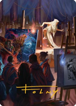 Archaeomancer Art Card (Gold-Stamped Signature) (ASSOS-041) [Art Series: Secrets of Strixhaven]