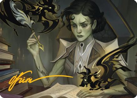 Eternal Student Art Card (Gold-Stamped Signature) (ASSOS-011) [Art Series: Secrets of Strixhaven]