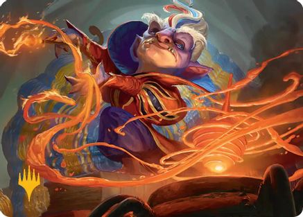Goblin Glasswright Art Card (Gold-Stamped Planeswalker Symbol) (ASSOS-013) [Art Series: Secrets of Strixhaven]