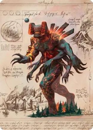 Magmablood Archaic Art Card (ASSOS-031) [Art Series: Secrets of Strixhaven]