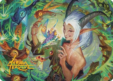 Lumaret's Favor Art Card (Gold-Stamped Signature) (ASSOS-016) [Art Series: Secrets of Strixhaven]
