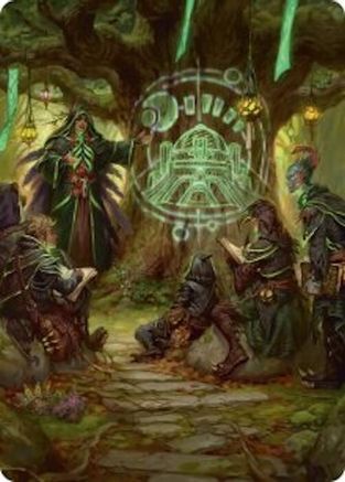 Sylvan Library Art Card (ASSOS-042) [Art Series: Secrets of Strixhaven]