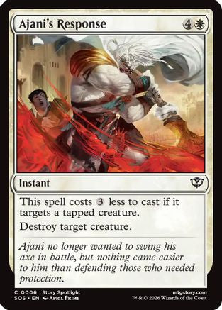 Ajani's Response (SOS-006) [Secrets of Strixhaven]