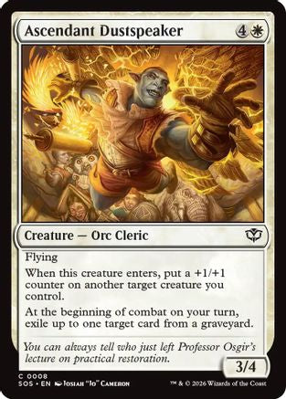 Ascendant Dustspeaker (SOS-008) [Secrets of Strixhaven] Foil
