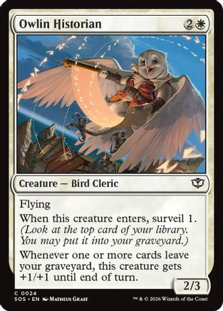 Owlin Historian (SOS-024) [Secrets of Strixhaven] Foil