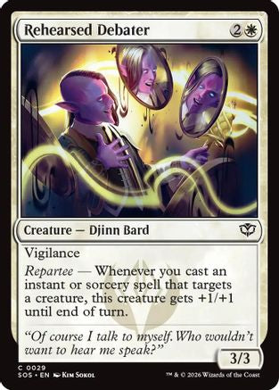 Rehearsed Debater (SOS-029) [Secrets of Strixhaven] Foil