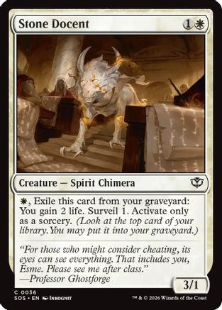 Stone Docent (SOS-036) [Secrets of Strixhaven] Foil
