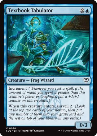 Textbook Tabulator (SOS-070) [Secrets of Strixhaven] Foil