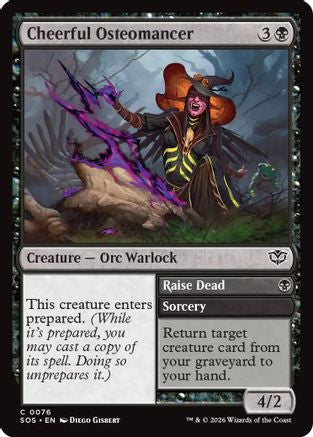 Cheerful Osteomancer (SOS-076) [Secrets of Strixhaven] Foil
