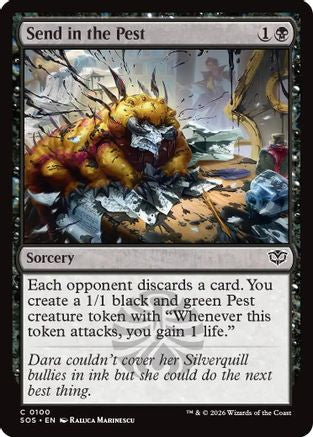 Send in the Pest (SOS-100) [Secrets of Strixhaven] Foil