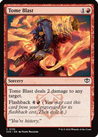 Tome Blast (SOS-135) [Secrets of Strixhaven]