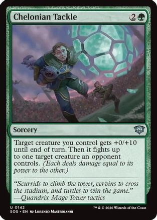 Chelonian Tackle (SOS-142) [Secrets of Strixhaven] Foil