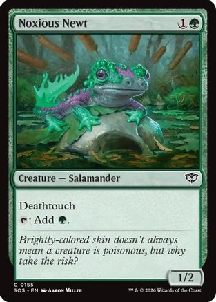 Noxious Newt (SOS-155) [Secrets of Strixhaven] Foil