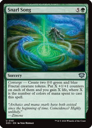 Snarl Song (SOS-161) [Secrets of Strixhaven] Foil