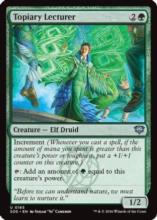 Topiary Lecturer (SOS-165) [Secrets of Strixhaven]