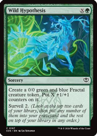 Wild Hypothesis (SOS-167) [Secrets of Strixhaven] Foil