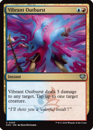 Vibrant Outburst (SOS-240) [Secrets of Strixhaven]