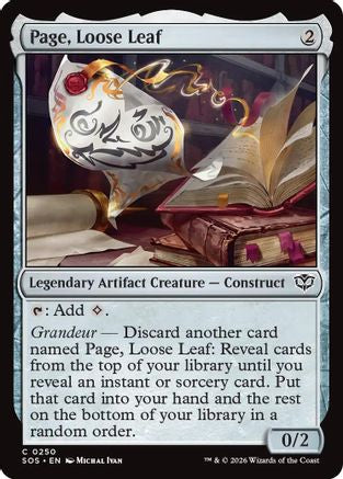 Page, Loose Leaf (SOS-250) [Secrets of Strixhaven]