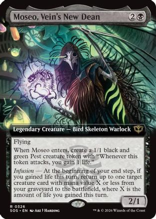 Moseo, Vein's New Dean (Extended Art) (SOS-326) [Secrets of Strixhaven] Foil