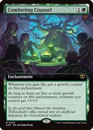 Comforting Counsel (Extended Art) (SOS-338) [Secrets of Strixhaven] Foil