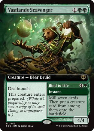 Vastlands Scavenger (Extended Art) (SOS-342) [Secrets of Strixhaven] Foil