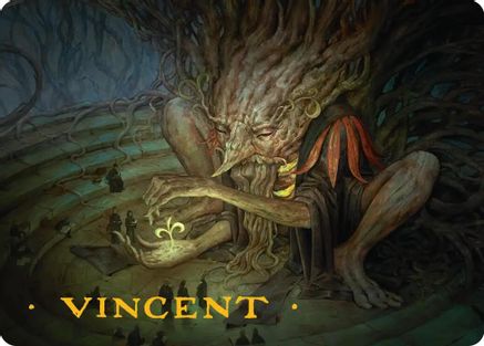 Old-Growth Educator Art Card (Gold-Stamped Signature) (ASSOS-020) [Art Series: Secrets of Strixhaven]