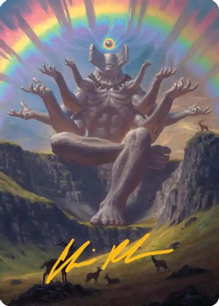 Transcendent Archaic Art Card (Gold-Stamped Signature) (ASSOS-001) [Art Series: Secrets of Strixhaven]