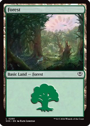 Forest (SOS-280) [Secrets of Strixhaven] Foil