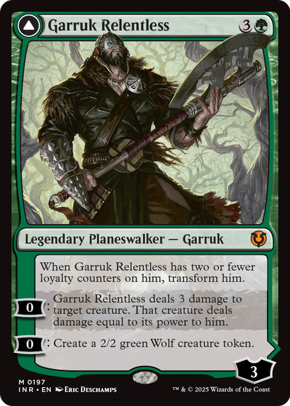 Garruk Relentless (INR-197) [Innistrad Remastered] Foil