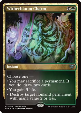 Witherbloom Charm (PPSOS-367) [Promo Pack: Secrets of Strixhaven]