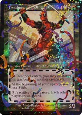 Deadpool, Trading Card (SLD-7129) (Pool Party Foil) [Secret Lair Drop Series] Foil